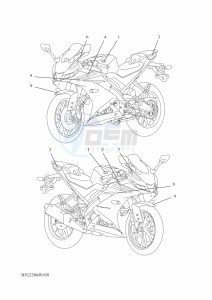 YZF125-A YZF-R125 (B5G2) drawing GRAPHIC & EMBLEM