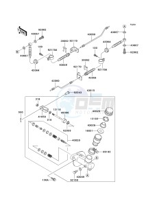 KAF 950 A [MULE 2510 DIESEL] (A1-A3) [MULE 2510 DIESEL] drawing MASTER CYLINDER