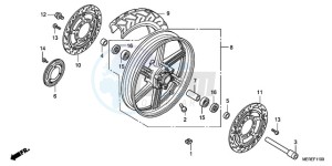 CBF600NA9 UK - (E / ABS MKH) drawing FRONT WHEEL