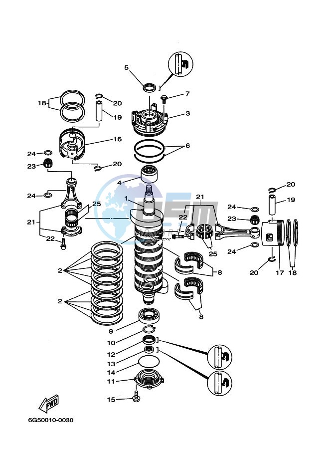 CRANKSHAFT--PISTON