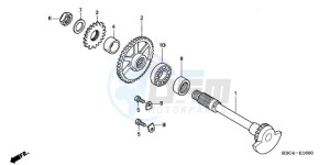 CRF250X9 Europe Direct - (ED / CMF) drawing BALANCER