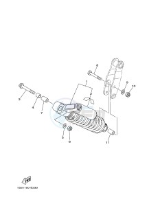 YFM700R YFM7RSEB RAPTOR 700 SPECIAL EDITION (1ASH 1ASJ 1ASG) drawing REAR SUSPENSION