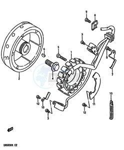 DR600R (E2) drawing MAGNETO