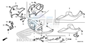 NC700SDD NC700S Dual Cluth ABS 2ED drawing UNDER COWL