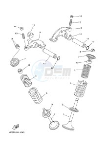 YFM350A YFM350TE GRIZZLY 350 2WD (B142 B143 B144) drawing VALVE