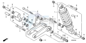 CBF1000A Europe Direct - (ED) drawing REAR CUSHION