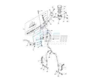 YZF R1 1000 drawing FRONT MASTER CYLINDER