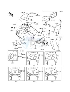 ZX 750 P [NINJA ZX-7R] (P1-P4) [NINJA ZX-7R] drawing COWLING-- ZX750-P2 - P4- -