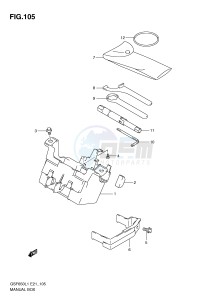 GSF650 (E21) Bandit drawing MANUAL BOX (GSF650SAL1 E21)