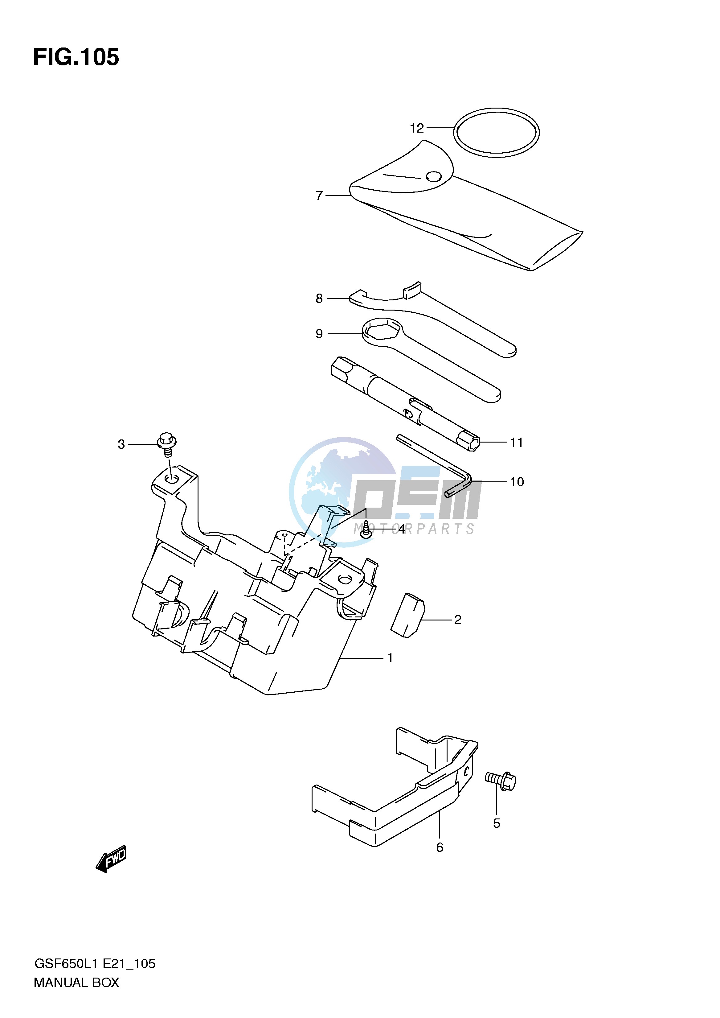 MANUAL BOX (GSF650SAL1 E21)