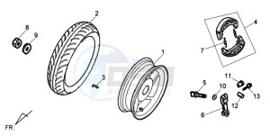 ALLO 50 drawing REAR WHEEL