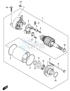 GSX-250RA drawing STARTING MOTOR