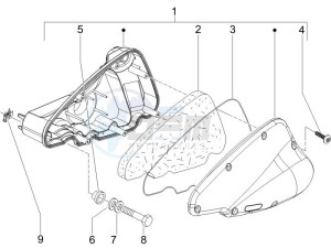 Liberty 125 4t Sport drawing Air filter