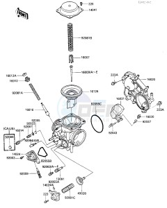 VN 750 A [VULCAN 750] (A2-A5) [VULCAN 750] drawing CARBURETOR PARTS