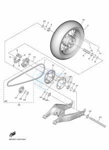 NIKEN GT MXT850D (B5B9) drawing REAR WHEEL