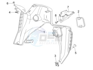 Nexus 250 e3 drawing Front glove-box - Knee-guard panel