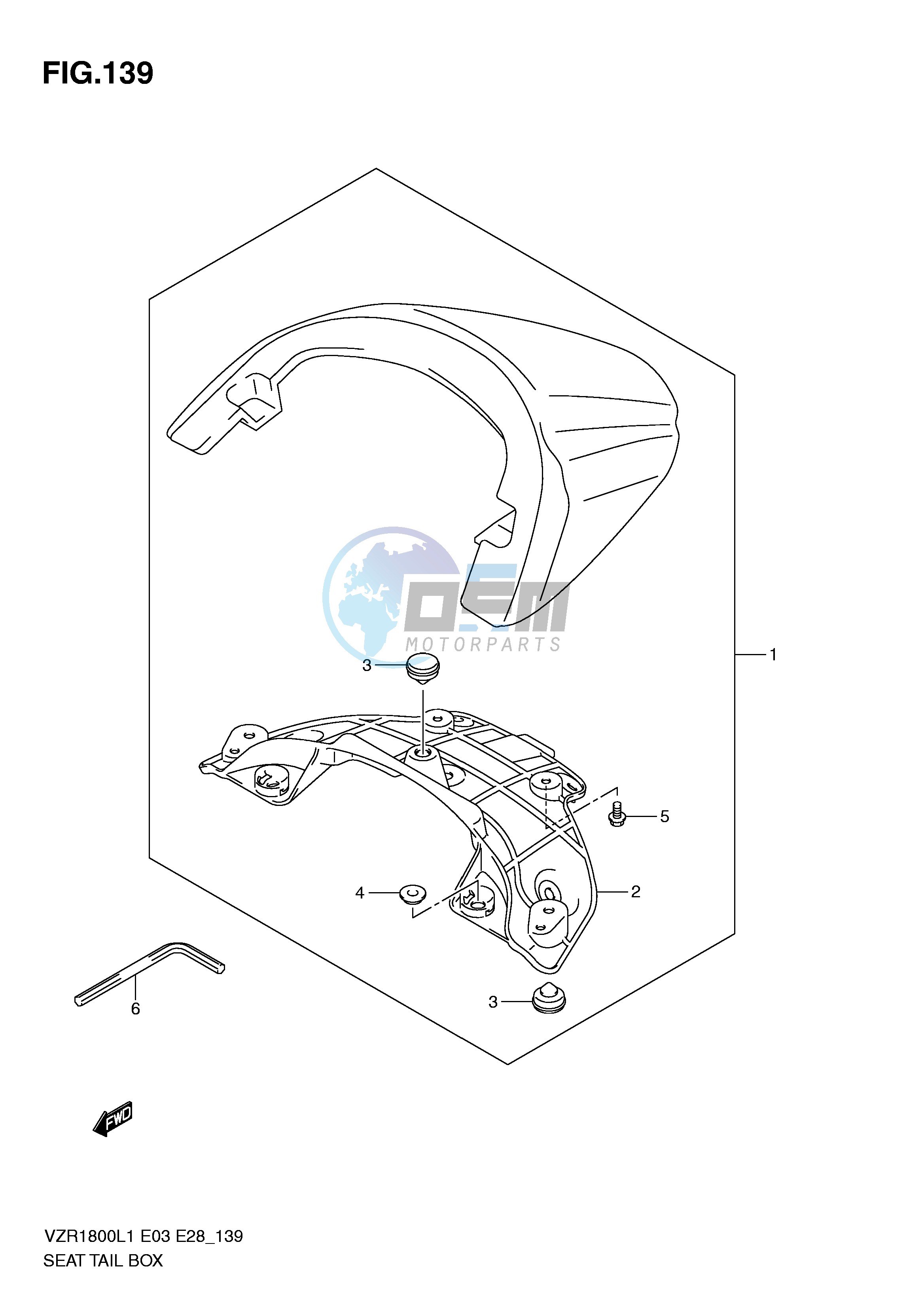 SEAT TAIL BOX (VZR1800L1 E3)