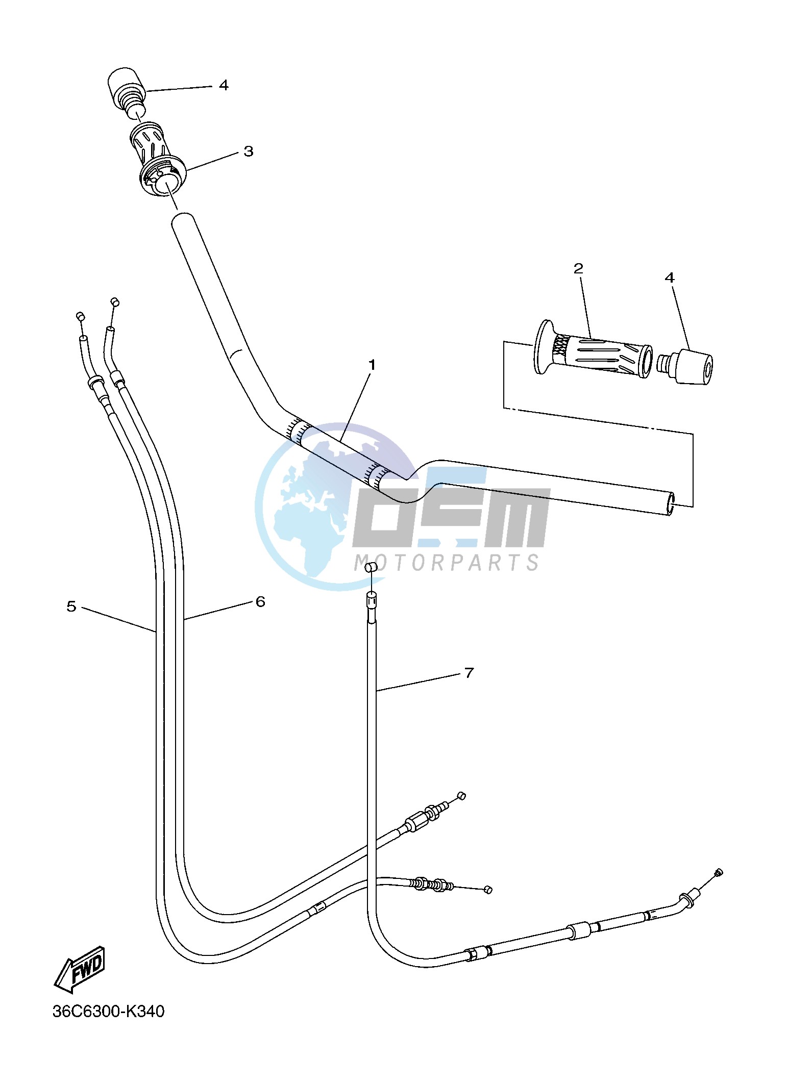 STEERING HANDLE & CABLE