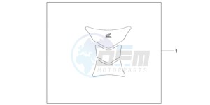 CBR1000RAA F / ABS CMF drawing TANK PAD