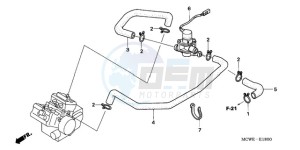 VFR800A9 ED / ABS MME TWO drawing AIR INJECTION VALVE