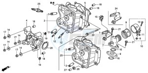 FES125 PANTHEON drawing CYLINDER HEAD