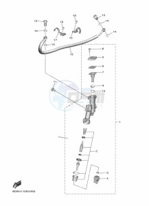 WR450F (BDB4) drawing REAR MASTER CYLINDER