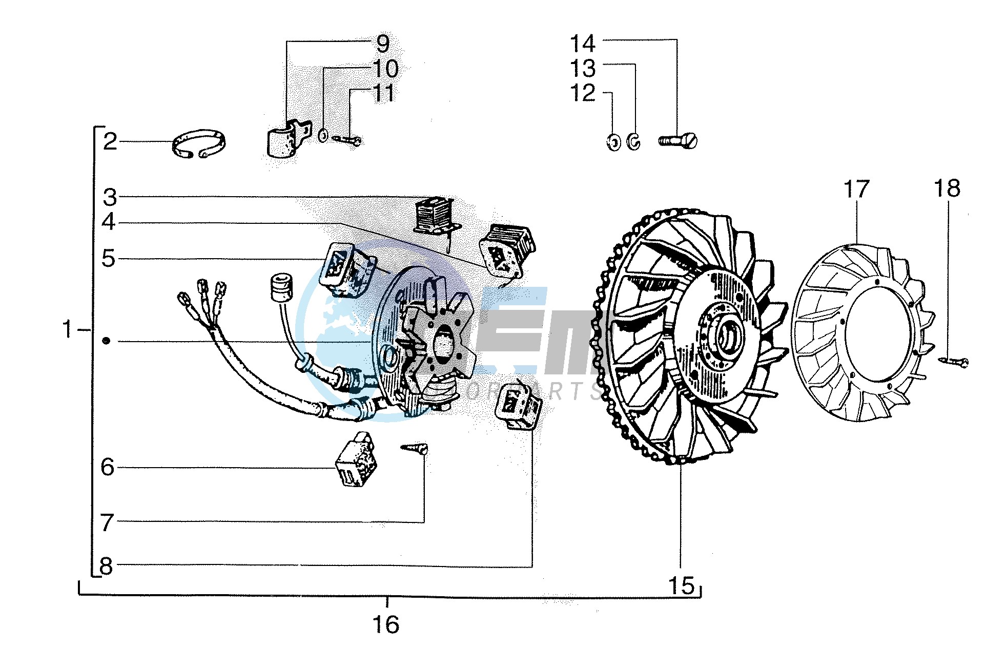 Cdi magneto assy