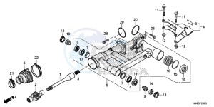 TRX250TEE FOURTRAX RECON ES Europe Direct - (ED) drawing SWINGARM