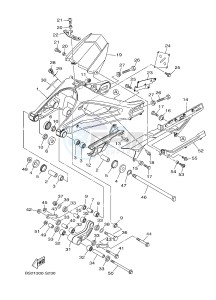 MTN850 MTN-850-A MT-09 ABS (BS2B) drawing REAR ARM