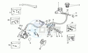 V 50 III 500 Pol. - PA VechioTipo Pol./PA VechioTipo drawing Rh front brake system