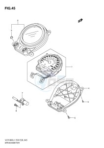 VLR1800 (E3-E28) drawing SPEEDOMETER (VLR1800TL1 E28)