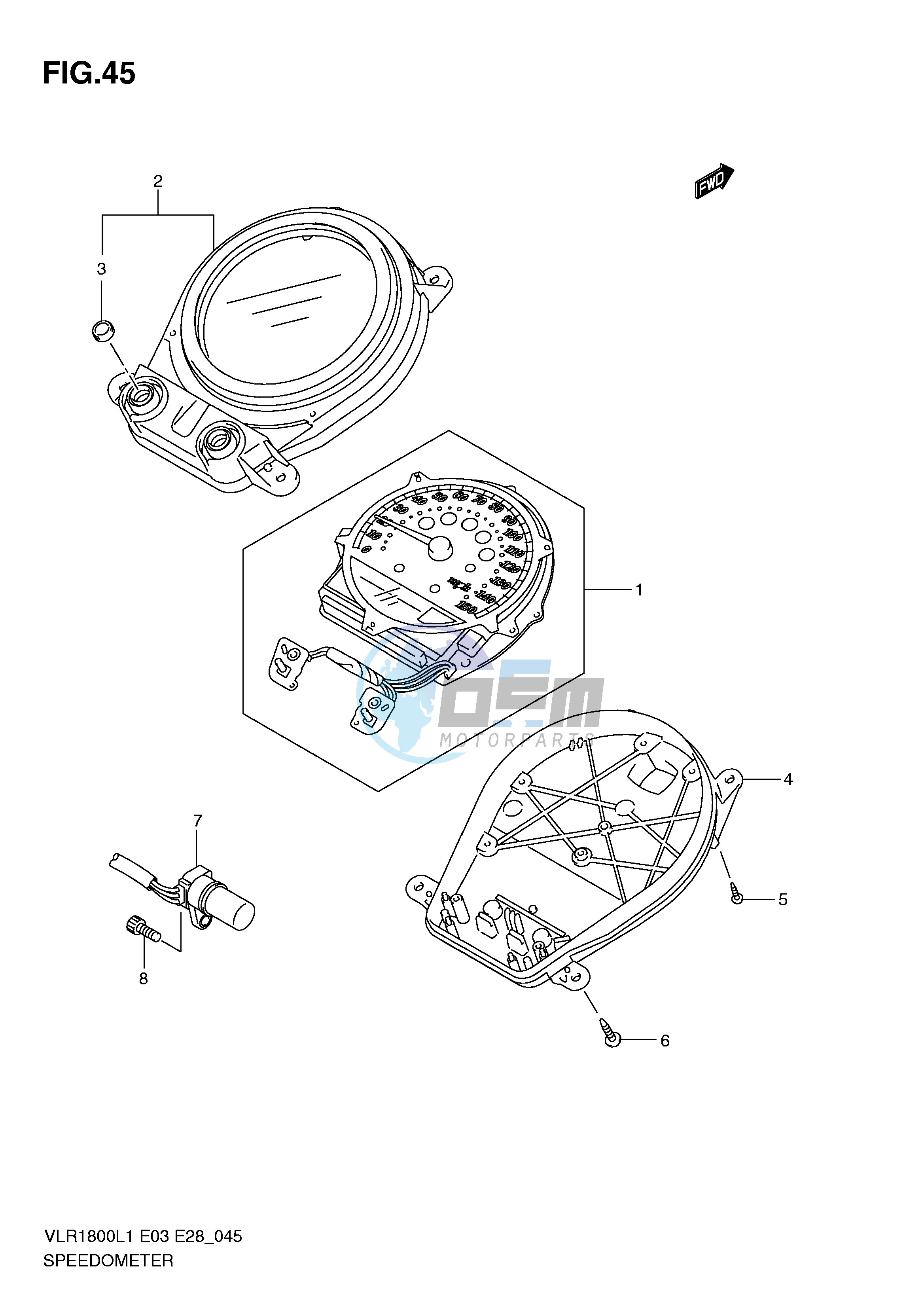 SPEEDOMETER (VLR1800TL1 E28)