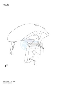 GSX-R1000 (E21) drawing FRONT FENDER (GSX-R1000UFL1 E21)