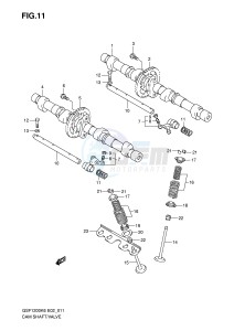 GSF1200 (E2) Bandit drawing CAM SHAFT   VALVE