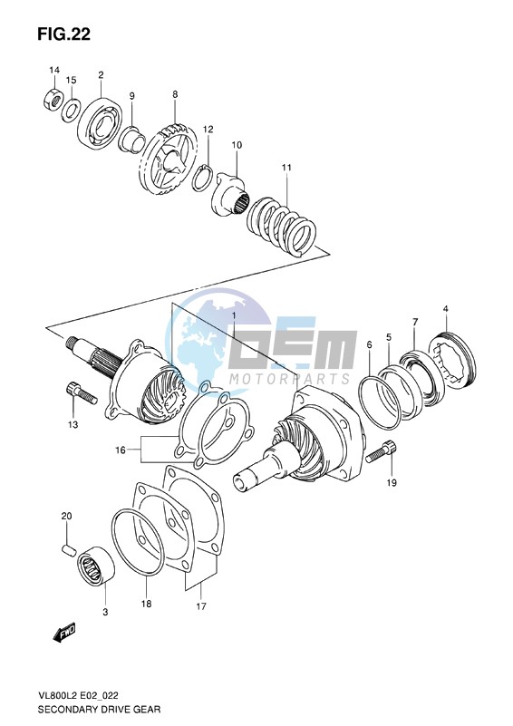 SECONDARY DRIVE GEAR