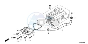 TRX420TEC TRX420 ED drawing WATER PUMP COVER