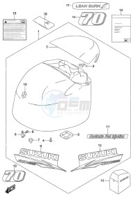 DF 70A drawing Engine Cover