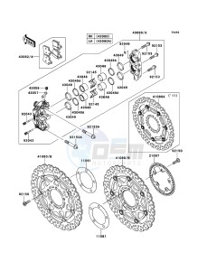 1400GTR_ABS ZG1400CBF FR GB XX (EU ME A(FRICA) drawing Front Brake