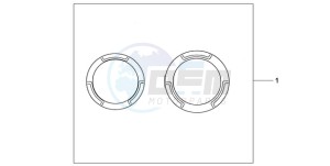 CB600FA39 UK - (E / ABS MKH ST) drawing CRANCASE RING SET