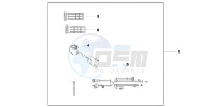 CB600F9 UK - (E / MKH) drawing HEATED GRIPS