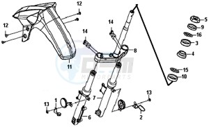 CROX 50 (AE05W6-NL) (L5-M1) drawing FR FORK SET