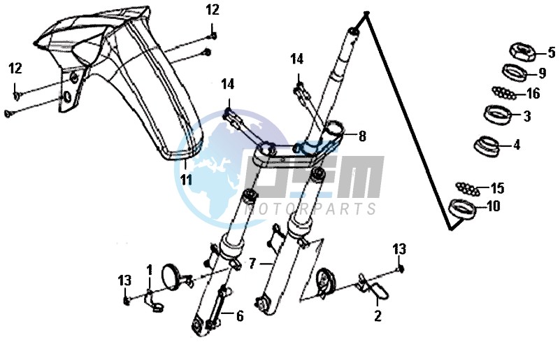 FR FORK SET