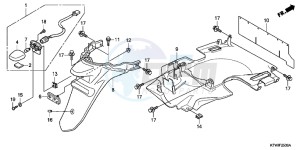 SH300AC drawing REAR FENDER