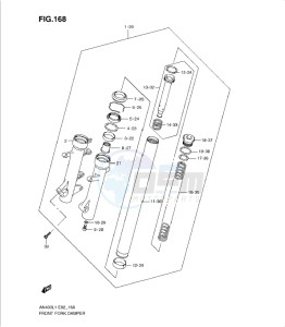 AN400Z drawing FRONT FORK DAMPER (AN400ZAL1 E19)