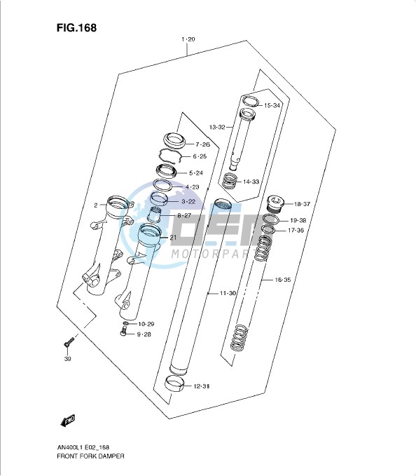 FRONT FORK DAMPER (AN400ZAL1 E19)