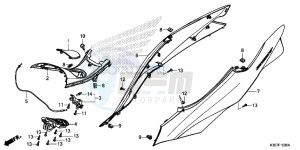 WW125EX2F PCX125 - WW125 UK - (E) drawing BODY COVER