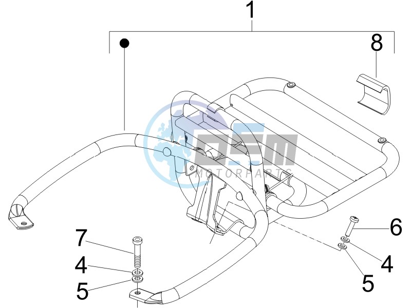 Rear luggage rack