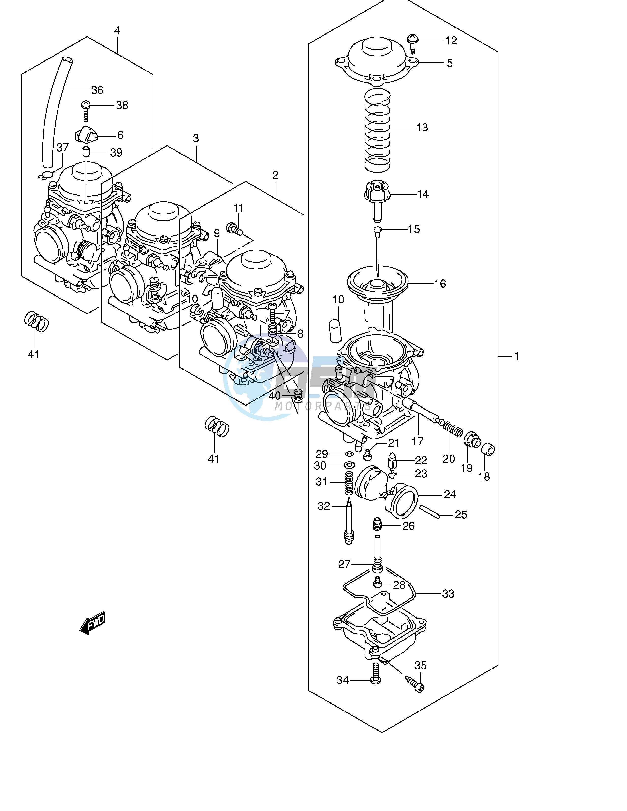 CARBURETOR (MODEL Y K1 K2)