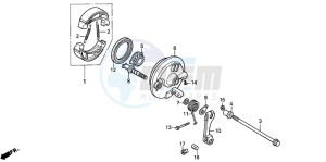 PK50M drawing FRONT BRAKE PANEL