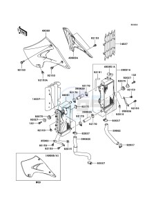 KX125 KX125-M3 EU drawing Radiator